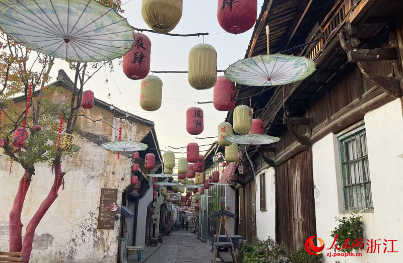 Foto menunjukkan jalan purba Poyang di Jinhua, Provinsi Zhejiang, timur China. (Foto/Wang Liwei)